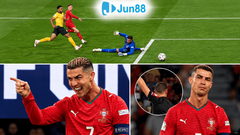 Bàn thắng bị Var từ chối của Ronaldo