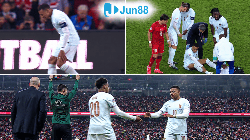 Mbappe gặp chấn thương và rời sân sớm