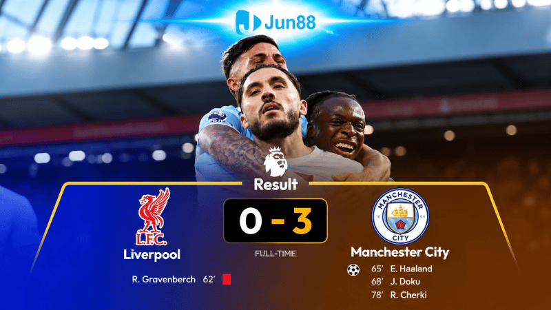 Man City có ngày thi đấu xuất sắc trước Liverpool